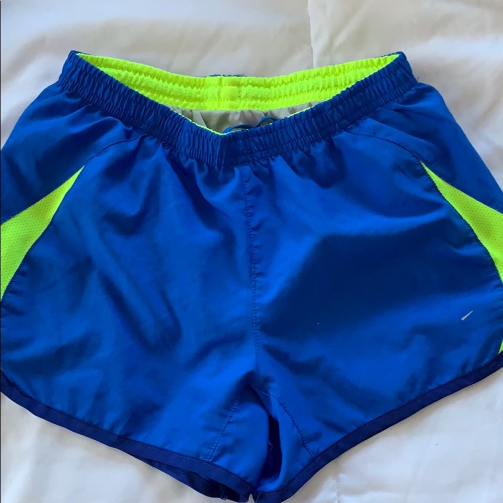 blue nike shorts